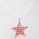 Star - Cassiopeia-Salmon Organza - 2